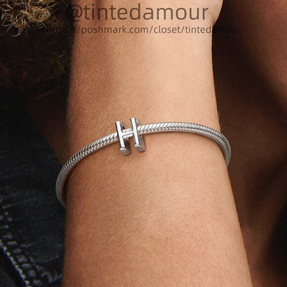 Pandora Letter H Alphabet Charm - Picture 2 of 2